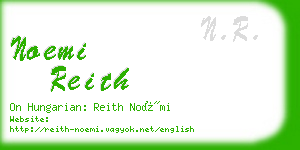 noemi reith business card